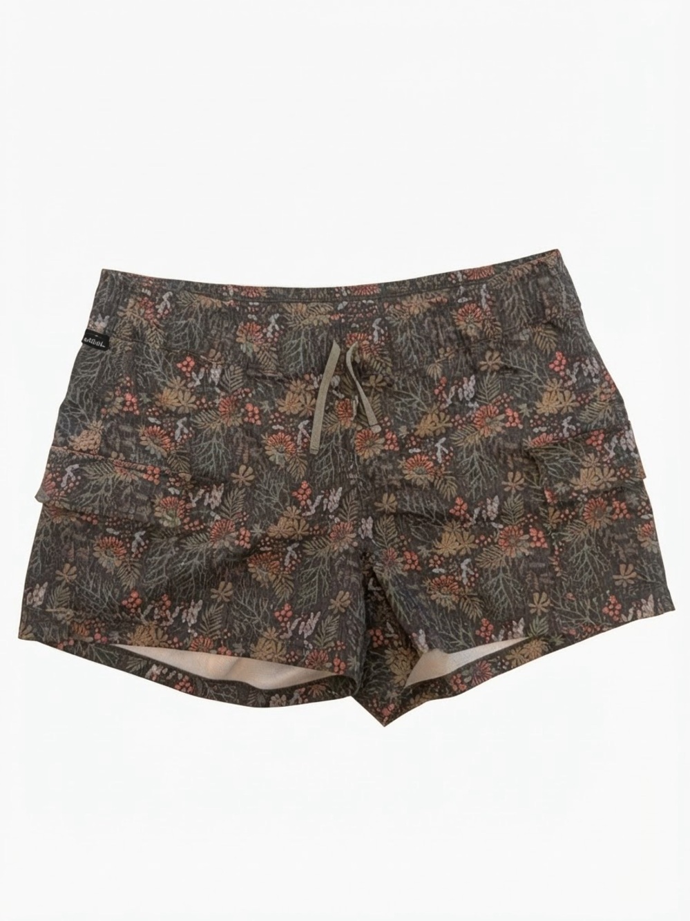 Kuhl Kruiser Getaway Shorts Women's S Green Carbon Botanical Hiking Cargo Gorp